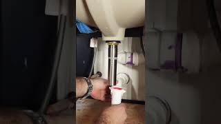 Sink Drain Installation Tips  shorts [upl. by Ellekcir]