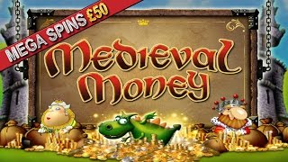 More Crap from LADBROKES  Medieval Money  £50 Mega Spins [upl. by Atsilac497]