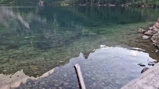 A beautiful lake in Poland in the Tatra Mountains Morskie Oko [upl. by Noryv]