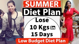 Low Budget Diet Plan To Lose Weight Fast In Summer  Full Day Diet Plan For Weight Loss  Fat to Fab [upl. by Giorgio]