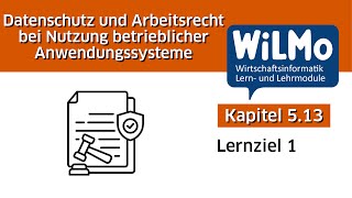 Arbeitsrecht und Datenschutz  WiLMo 5131 [upl. by Bentley]