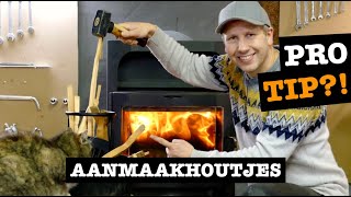 Onmisbare Aanmaakhout TIP Kindling Cracker UPGRADE [upl. by Caz]