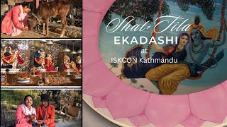 A day at ISKCON Kathmandu on shattila Ekadashi 🥰Beautiful day at ISKCONdailyvlog [upl. by Mayman]