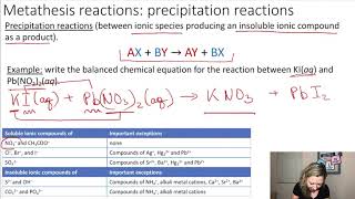 Metathesis Reactions Precipitation Neutralization Gas Formation [upl. by Erdah]