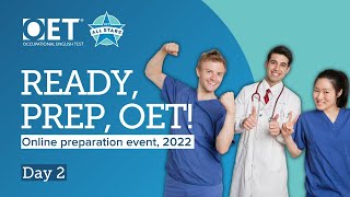 OET preparation event 2022 Day 2 replay  Ready Prep OET [upl. by Podvin574]