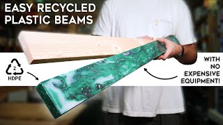 How to Make Recycled BEAMS from Plastic Waste at Home [upl. by Dnalrah]