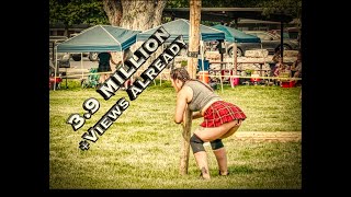 Perfect 12 Womens Caber Toss 4K [upl. by Arlan558]