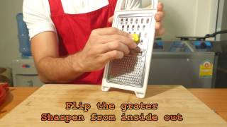 How to sharpen cheese Graters with the MultiSharpener by Solinge® 3 in 1 knife sharpener [upl. by Aleedis]