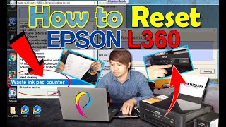 HOW TO RESET EPSON L360 WASTE INK PAD FULL PROBLEM [upl. by Florinda]