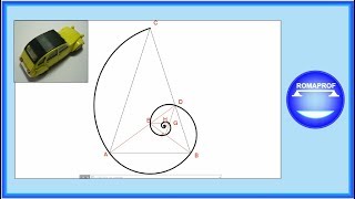 SPIRALE DI FIBONACCI  COSTRUZIONE GRAFICA 415 [upl. by Cornish]