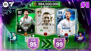 95 TO 99 OVR  OUR BIGGEST 900 MILLION F2P TEAM UPGRADE  PACK OPENING  FC MOBILE F2P RTG SERIES 8 [upl. by Ardnoel]