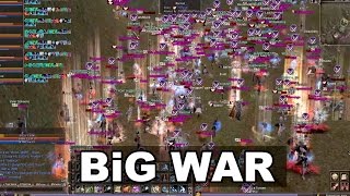 BIG WAR Begins  RoA  Rise vs RMT  Mass PVP Lineage 2 Classic [upl. by Drabeck]