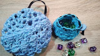 Crochet a Dice bag or Reticule [upl. by Schwitzer284]