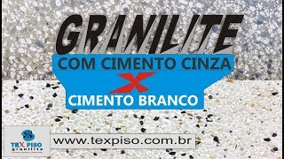 Granilite 3 Cores Palha Branca e Preta  Com cimento cinza [upl. by Lehteb17]