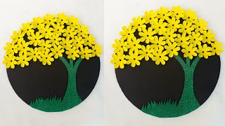 Wallmate  Wall hanging craft ideas  kagojer ful banano  কাগজের তৈরি জিনিস  কাগজের ফুল বানানো [upl. by Amabil325]