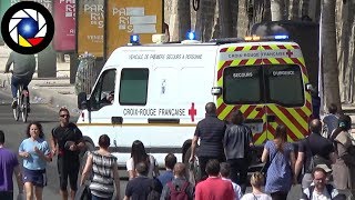 Ambulance CroixRouge française à Paris [upl. by Essyle]