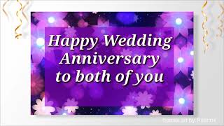 Happy Wedding Anniversary Wishes Greetings Whatsapp Status Video  Marriage anniversary Status Video [upl. by Yarased]