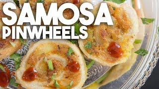 SAMOSA Pinwheel  Vegan Vegetarian Freezable Make Ahead  Kravings [upl. by Emiatej679]