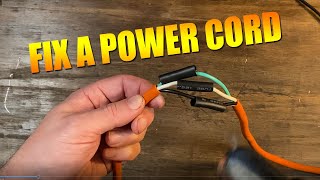 How to Repair An Extension Cord Like a Pro  Splice Wires Solder And Water Proof It  Easy DIY [upl. by Enriqueta]