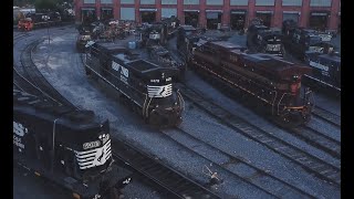 NS Turntable Altoona Juniata Locomotive shop [upl. by Demmer]