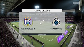 ⚽ Anderlecht vs Club Brugge ⚽  Belgian Pro League 20052021  Fifa 21 [upl. by Elcin362]