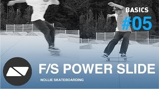 FRONTSIDE POWERSLIDE SKATEBOARDING START TUTORIAL 50 [upl. by Ardnaid]