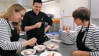 Le dessert au Coco de Paimpol  la surprise du chef Mathieu Kergourlay [upl. by Atinot]