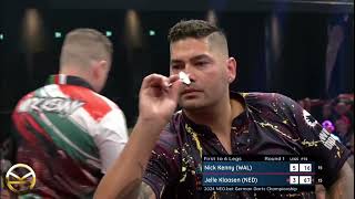 Jelle Klaasen vs Nick Kenny  German Darts Championship 2024 [upl. by Zzabahs790]