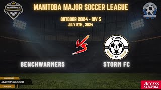 June 8th WSF Div 5 Benchwarmers vs Storm FC [upl. by Ruhnke]