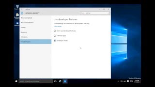 How to enable developer mode windows 10 [upl. by Eirojram]