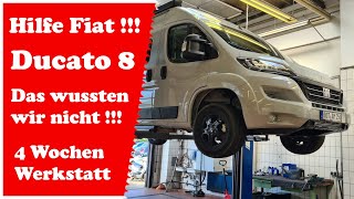 Fiat Ducato 8  Das wussten wir nicht   Vier Wochen Werkstatt  Wohnmobil Kastenwagen Probleme [upl. by Germayne]