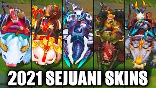 All Sejuani Skins Spotlight 2021 League of Legends [upl. by Walsh670]