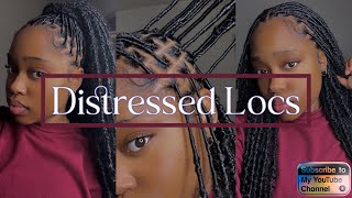 BOHO KNOTLESS BRAIDS OVER LOCS😍 tutorial [upl. by Silrak]