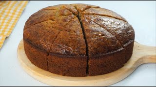 Moist And Fluffy Banana Cake  Easy Recipe [upl. by Erica]