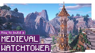 Minecraft How to Build a Medieval Watchtower 1 [upl. by Dusa538]