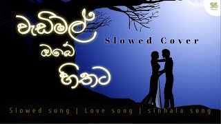 Wadimal Obe Hithata වැඩිමල් ඔබේ හිතට  Slowed song Pawan Minon [upl. by Anyad174]