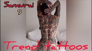 Trendy tattoos  Samurai 9  Yakuza  Japanese tattoo [upl. by Juditha]