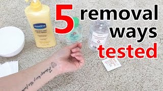 How to apply amp remove temporary tattoos  5 removal ways tested [upl. by Alejandrina675]