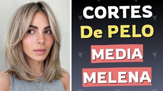 Cortes de Pelo Media Melena 2025 para Mujer  Moda MV [upl. by Adnwahsar]