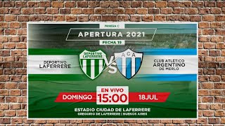 LAFERRERE vs ARGENTINO  EN VIVO  FECHA 19  APERTURA 2021 [upl. by Esylla967]