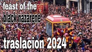 Traslacion 2024 feast of the black nazarene in quiapo walking tour [upl. by Aiak]