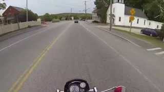 Mechanic Falls Maine Riding through with the GoPro camera on the Triumph Bonneville [upl. by Cirted]