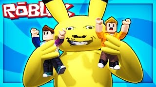 Roblox Adventures  ESCAPE A GIANT EVIL PIKACHU A Very Hungry Pikachu [upl. by Noirret]