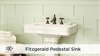 Fitzgerald 24 Inch Pedestal Sink by DXV [upl. by Sices886]