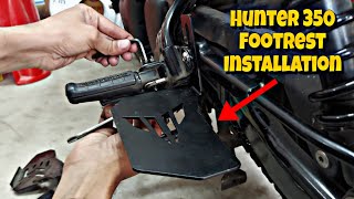 Hunter 350 Ladies Footrest Installation  Cheapest Price Bike Accessories Shop 🔥 [upl. by Melinde226]