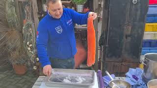 Lachsfilet kalt Räuchern mit Fischsommelier André Domke [upl. by Stanly]