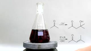 making mesityl oxide  iodine catalyst aldol condensation [upl. by Latnahc111]