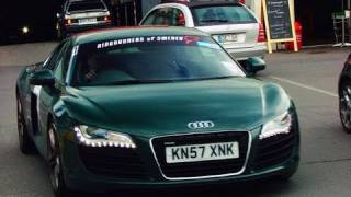 Rare Green Audi R8 Full Accelerating [upl. by Ardnaxila]