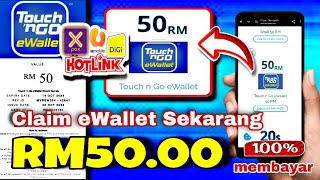 TERBARU cara claim RM50 ewallet masuk touch n go FREE je 2024 [upl. by Culbert]