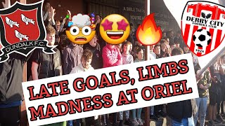 Dundalk FC 11 Derry City  Late Equaliser Limbs Flying 🤯🤣🔥 [upl. by Zeke]